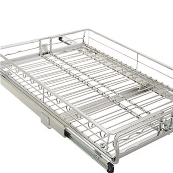 Pop-It Set of 2 Small Adjustable Sliding Cabinet Organizers. expandable - Picture 2 of 8